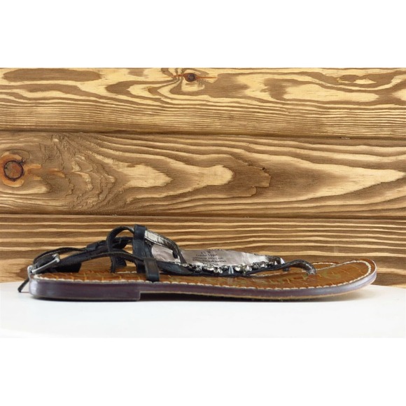 Sam Edelman‎ Sz 6.5 M Black Gladiator Leather Women Sandals GWYENETH - Picture 5 of 8